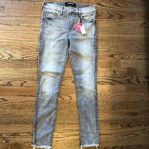 NWT grey express ankle jeans